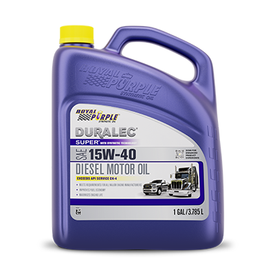 Royal Purple Gallon Duralec Super 15w 40 Front 400 Lowres Transparent 04154